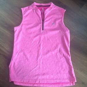 Sleeveless ladies golf shirt - medium, hot pink